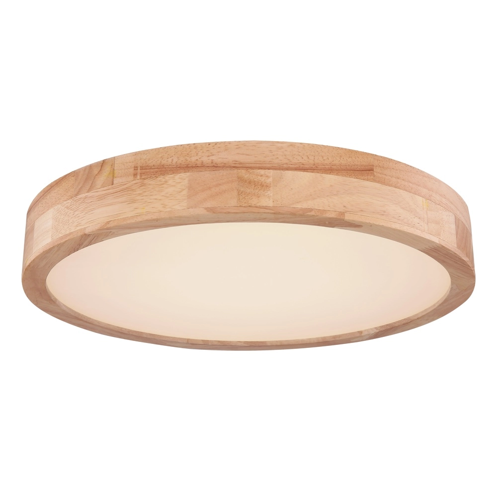 Houten plafonniere Rainer scandinavisch Ø 40cm