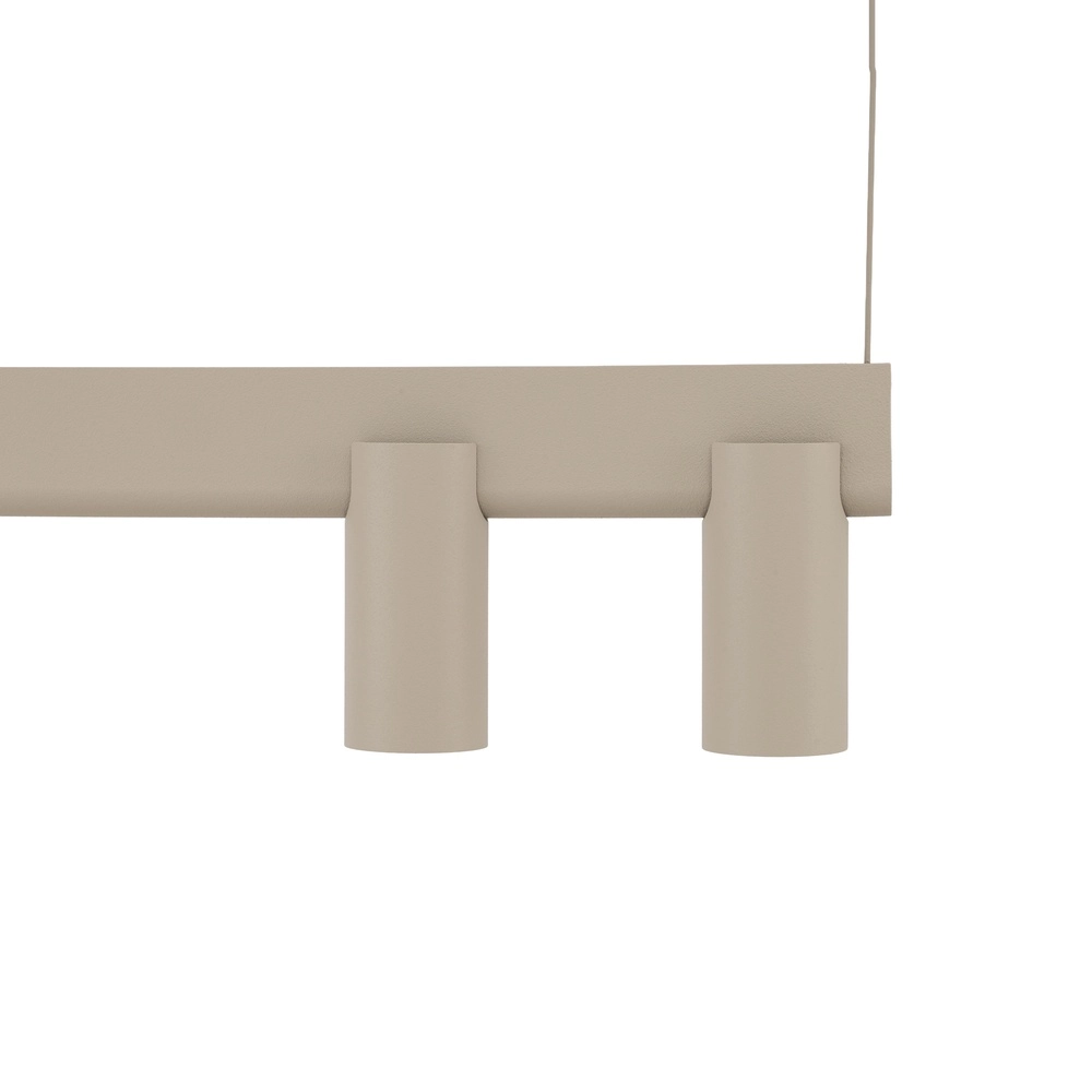 Design hanglamp Fourty 7-lichts zand bruin Lyora 5903139122948