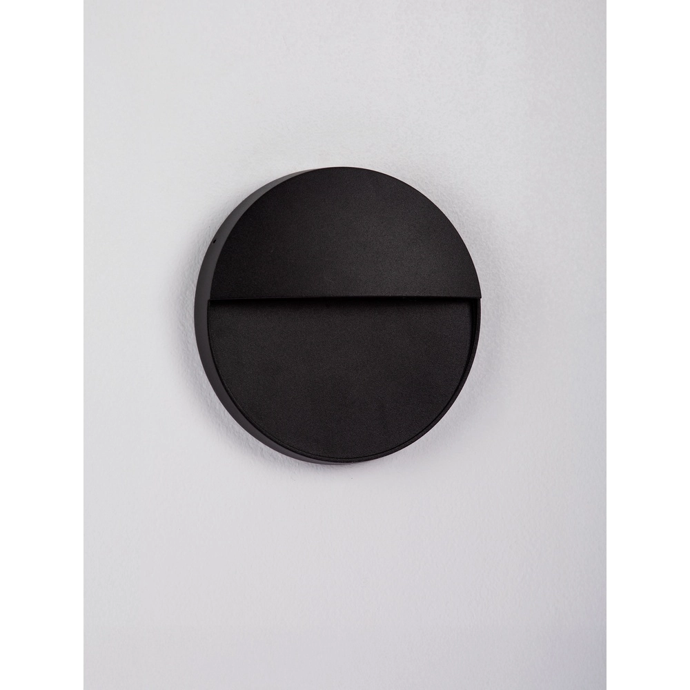 Ronde wandlamp Rodix zwart Lyora 5212017478894