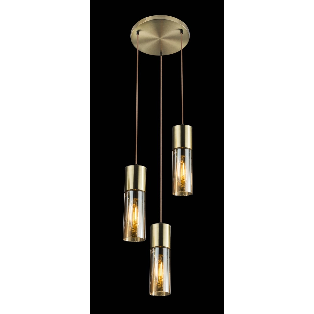 3-lichts hanglamp Annika goud design Globo 9007371409686