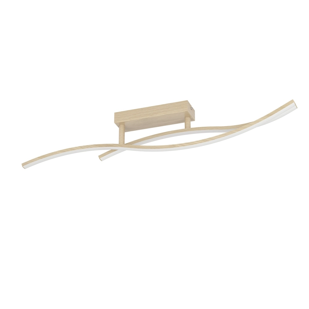 Led plafondlamp Grisolia 84cm - houtlook