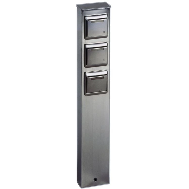 Staande buitenstopcontact Plugpole 3 voudig