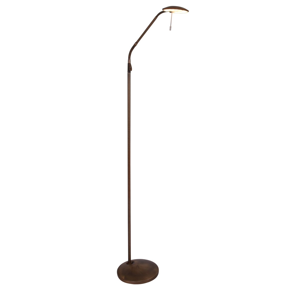 Vloerlamp Zenith Led 118cm bronsbruin Vloerlamp Zenith Led 118cm bronsbruin