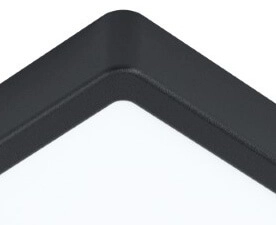 Vierkante plafonnière Fueva 5 28,5cm - 3000K zwart Eglo 9002759992712