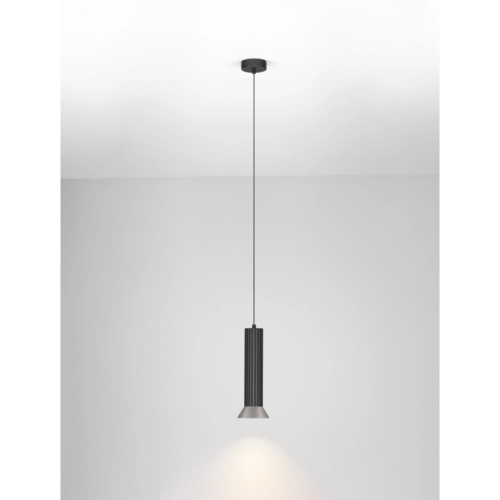 Hanglamp Luvia zwart met brons Lyora 5212017475589