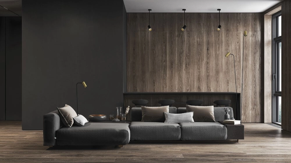 Landelijke leeslamp Mono goud met zwart Lyora 5903139771290