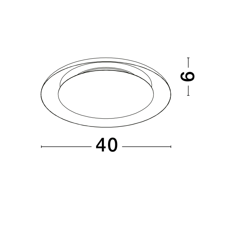 Design plafondlamp Epos Ø 40cm zwart met goud Lyora 5212017463203