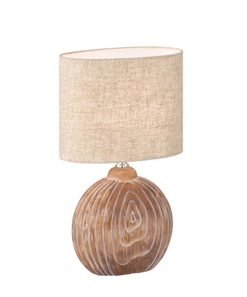 Schemerlampje Tobse van keramiek en stof