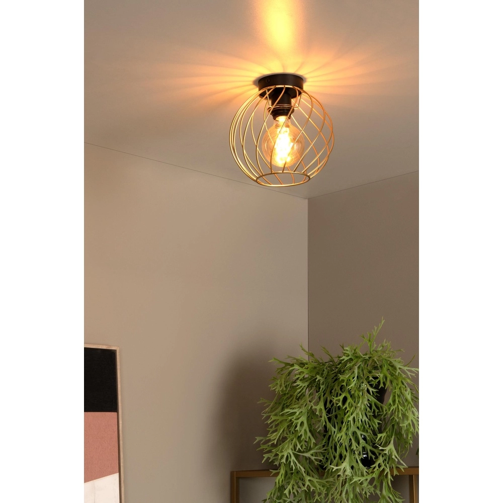 Plafondlamp Danza goud Ø 25cm Lucide 5411212211460