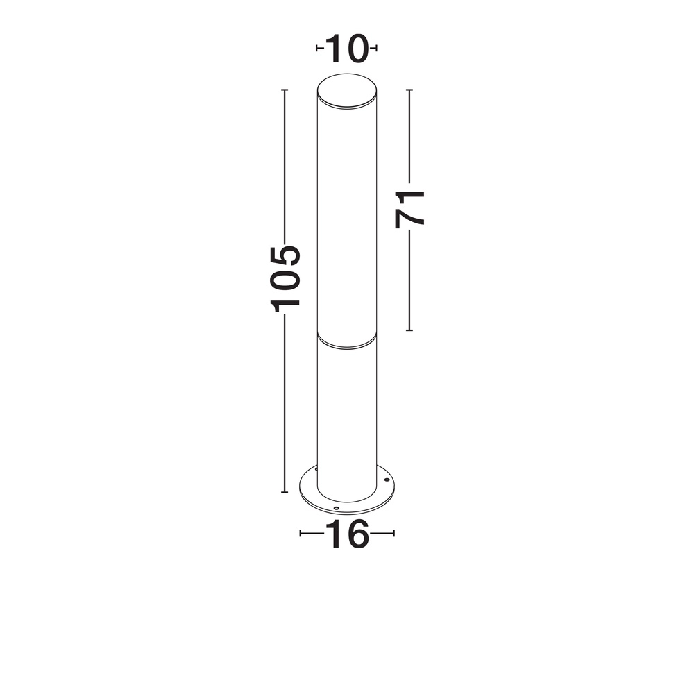 Strakke padverlichting Iman 105cm Lyora 5212017472434