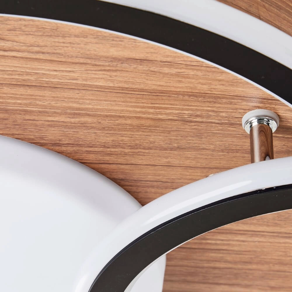 Ronde houten plafondlamp Karney Brilliant 4004353409646
