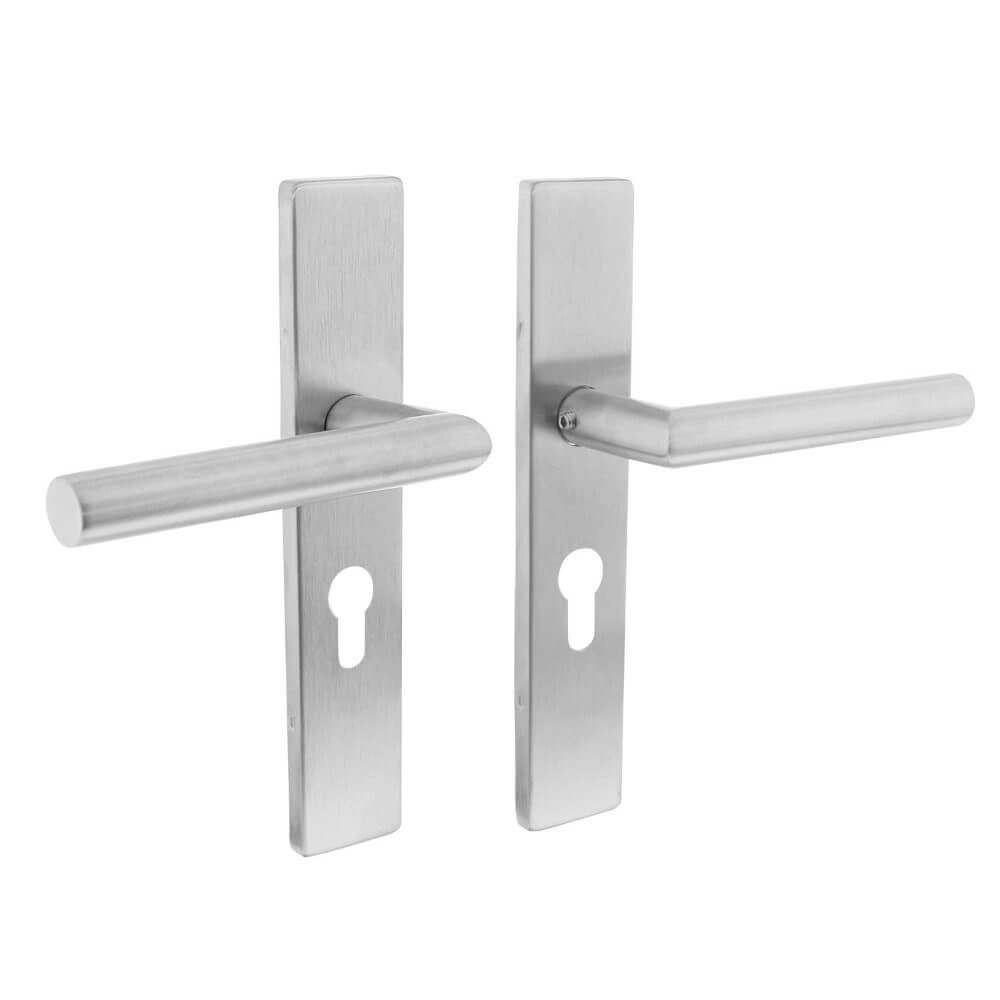 Deurklink Hoek 90 rechthoekig PC 55mm RVS