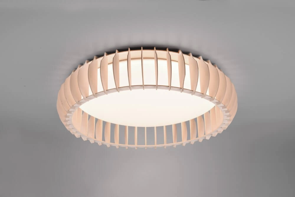 Plafonnière Monte 60cm houtbruin Trio 4017807504613