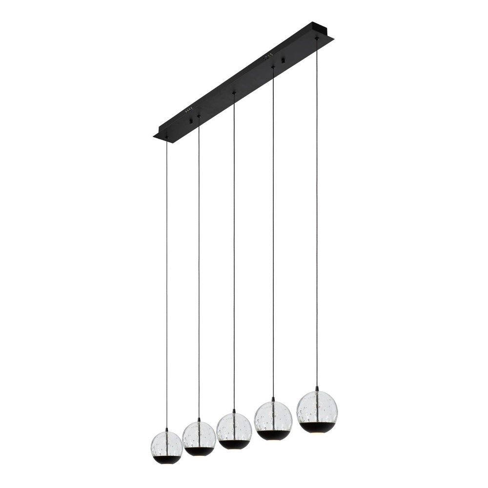 Design hanglamp Sentubal 5-lichts zwart Lucide 5411212134578