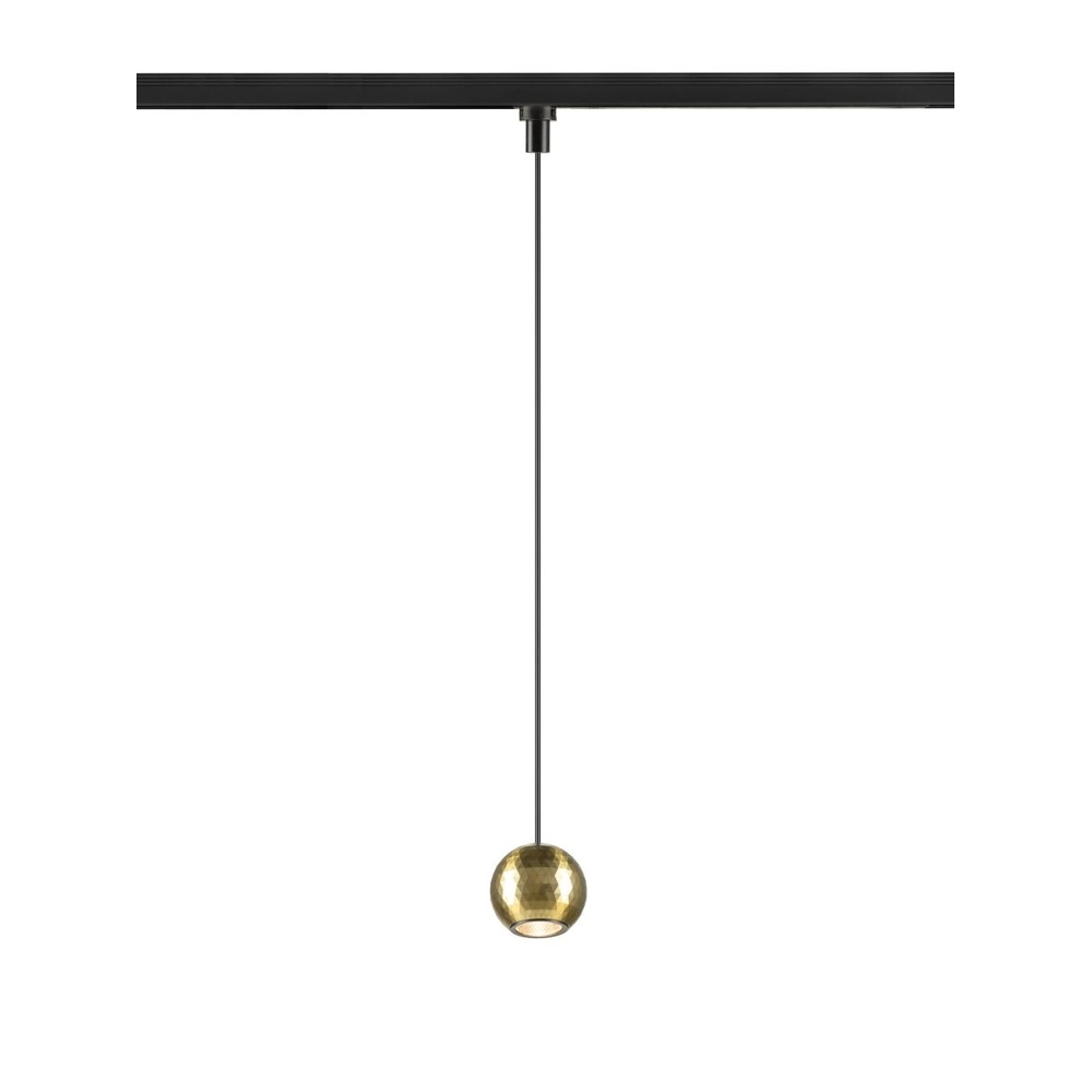 Hanglamp voor rail Dysko 1-fase zwart met goud
