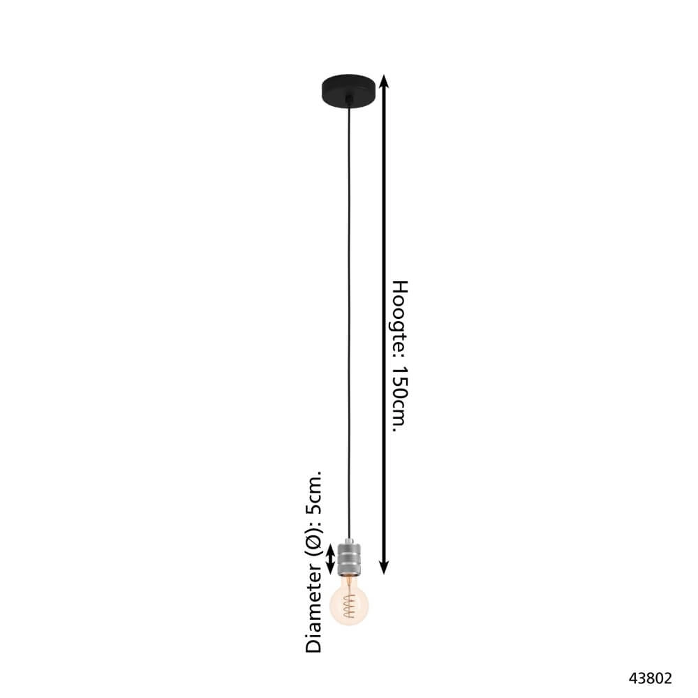 Zilveren pendel Yorth Eglo 9002759438029