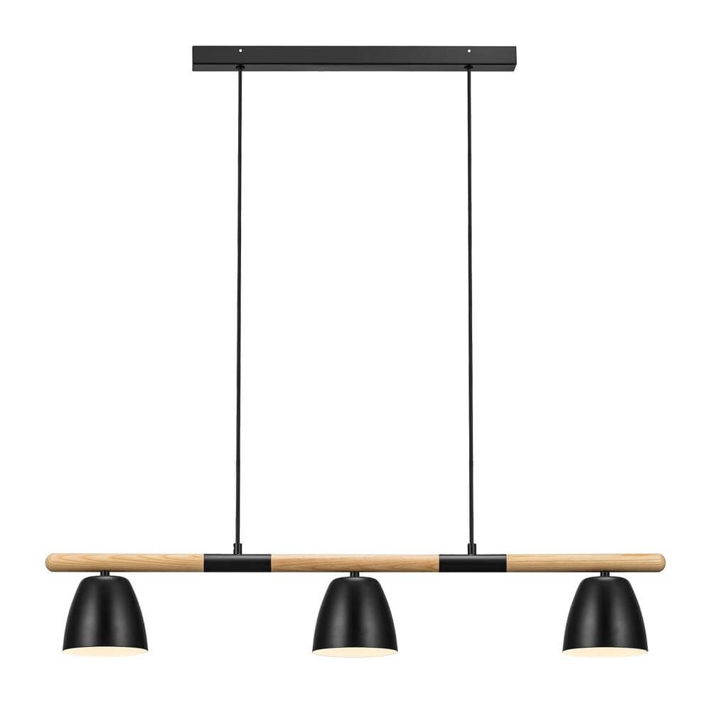 Hanglamp Theo 3-lichts zwart Nordlux 5704924005671
