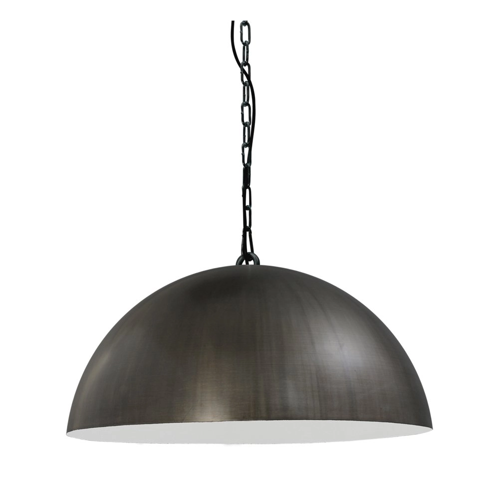 Grote gunmetal hanglamp Industria 50