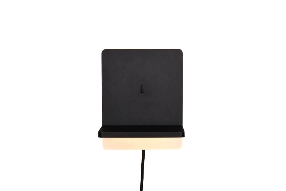 Led slaapkamer wandlamp Fairfield zwart Trio 4017807614787