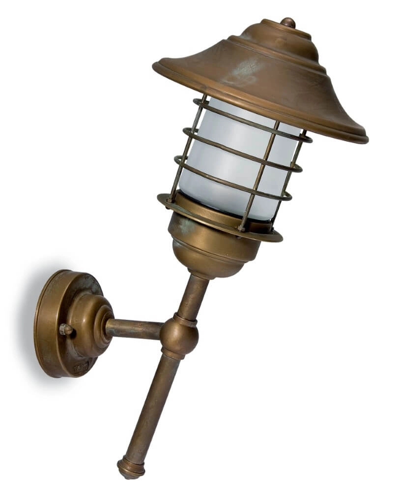 Landelijke buitenlamp Veladero schuin