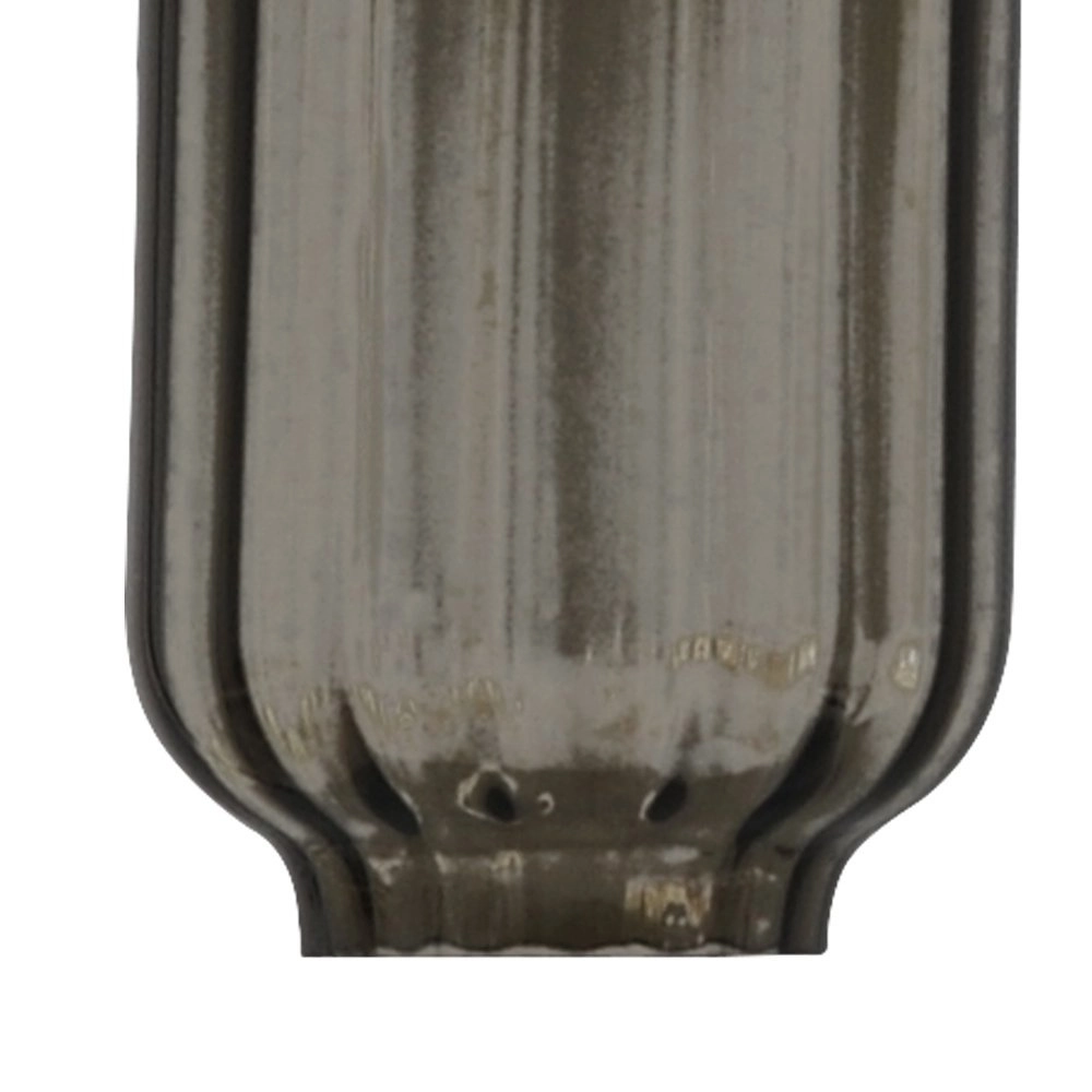 Zwarte design hanglamp Lett ll met smoke glas Masterlight 8718121181233
