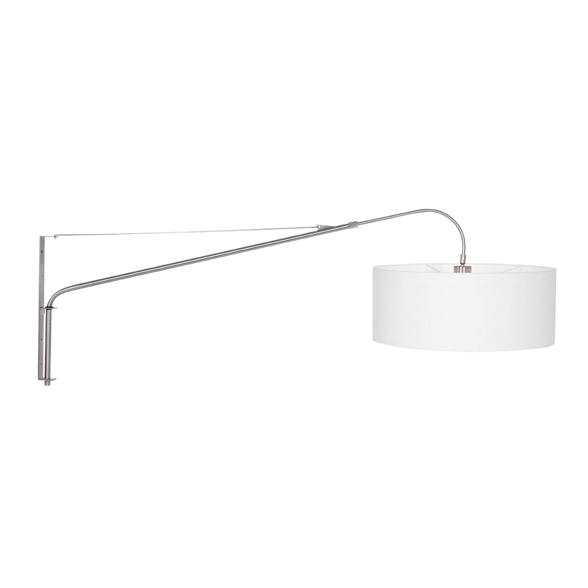 RVS met witte leeslamp Gramineus Steinhauer 8712746132458