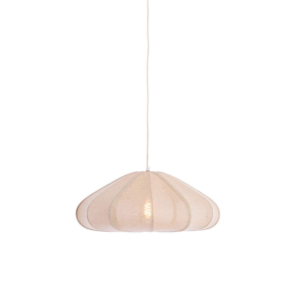Stoffen hanglamp Cesano Ø 50cm - naturel Light & Living 8717807779252