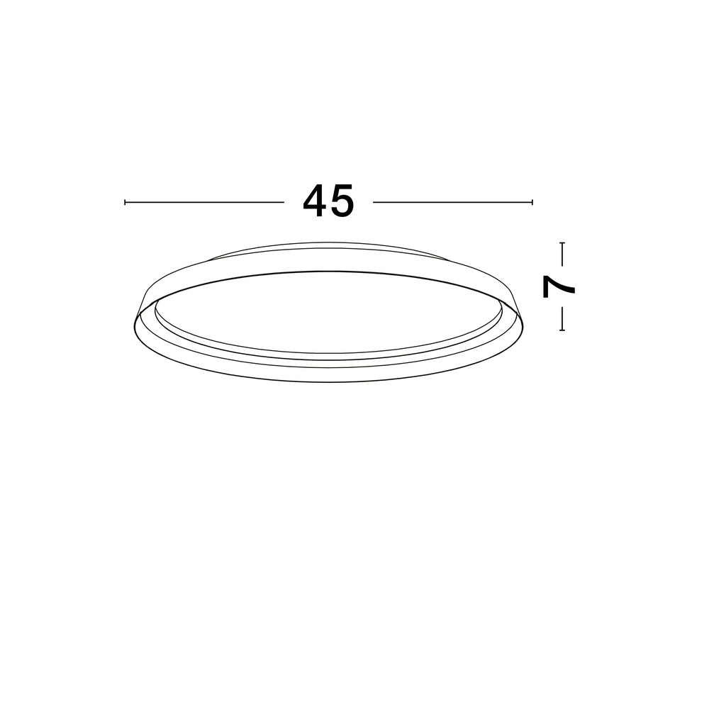 Design plafonniere Ormi Ø 45cm zwart Lyora 5212017463098