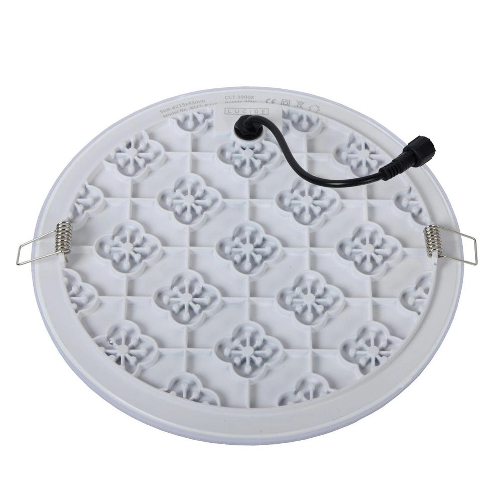Plafonniere Ceres-Led IP44 wit Ø 21,5cm Lucide 5411212281135