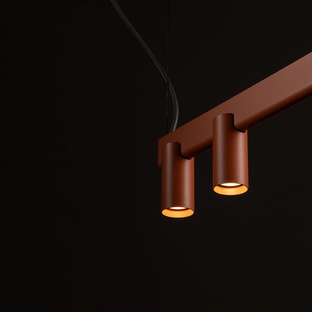 Design hanglamp Fourty 7-lichts terracotta Lyora 5903139124232