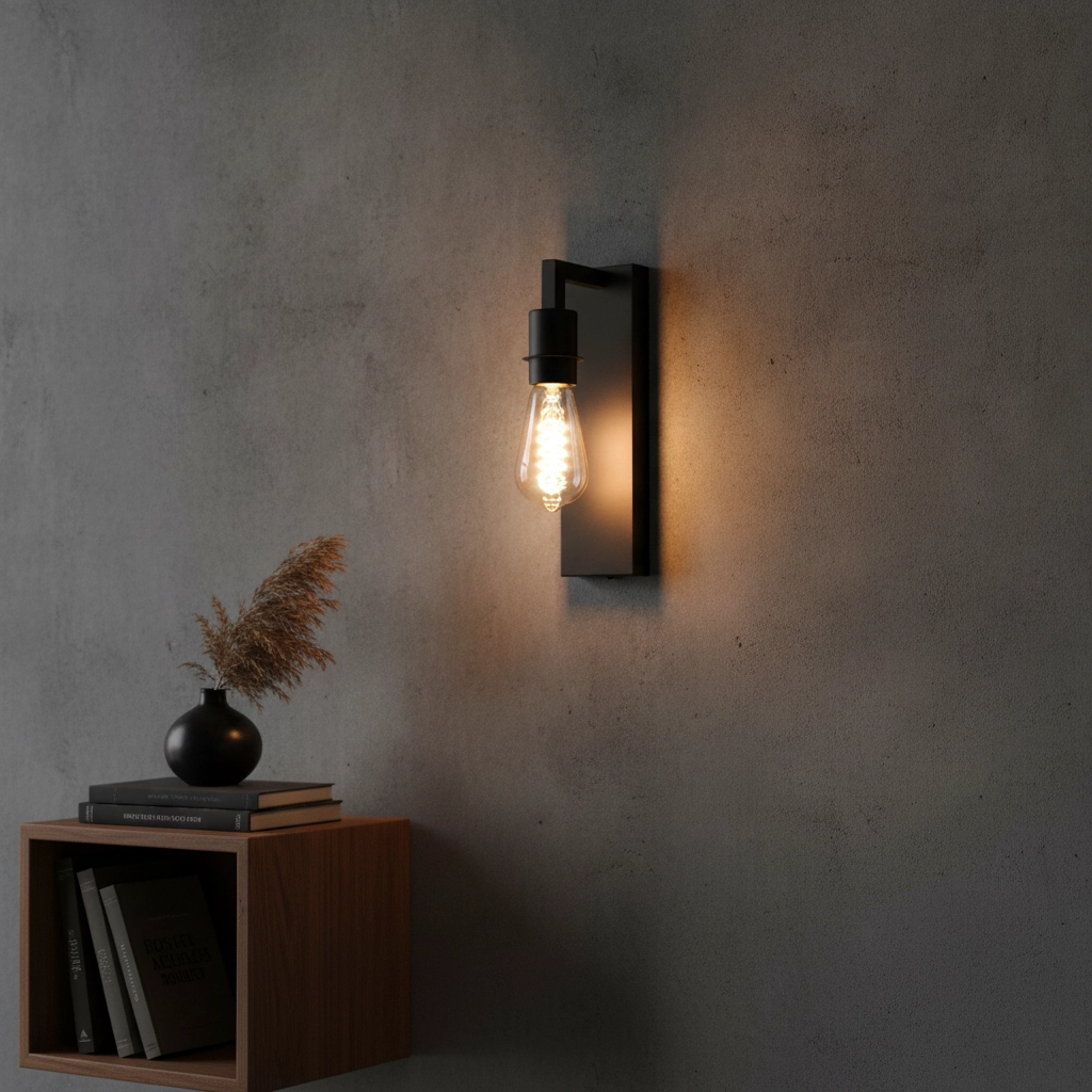 Wandlamp Movano zwart