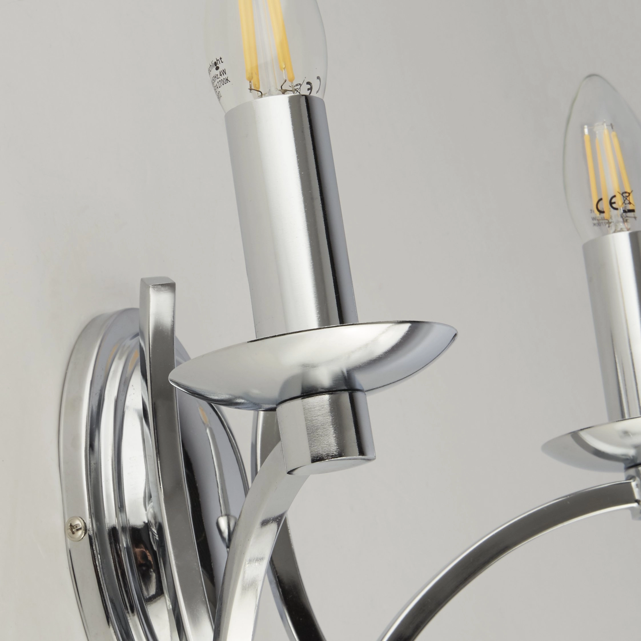 Chroom wandlampje Ascot Searchlight 5053423174235