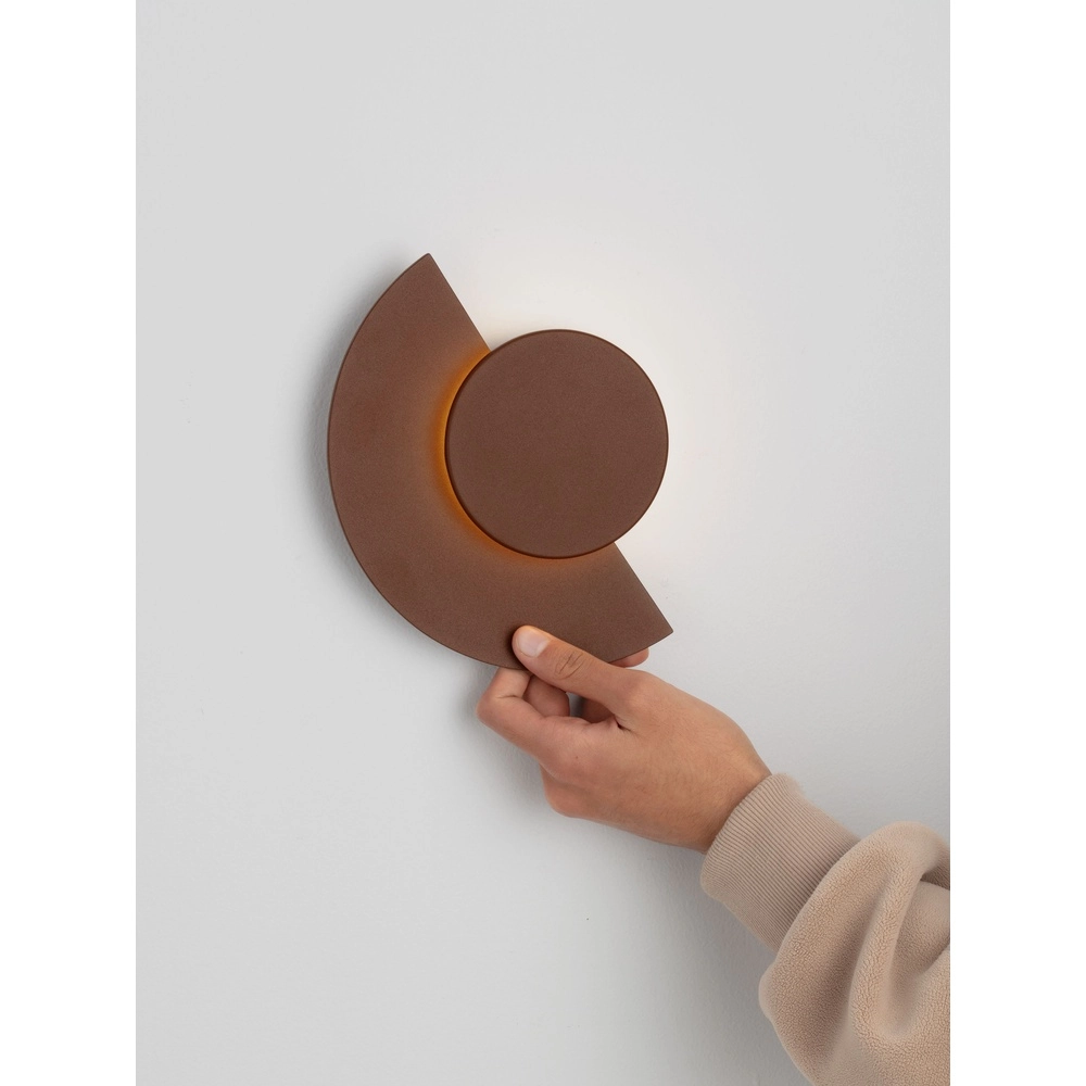 Moderne wandlamp Gloo roestbruin - 3000K Lyora 5212017497277