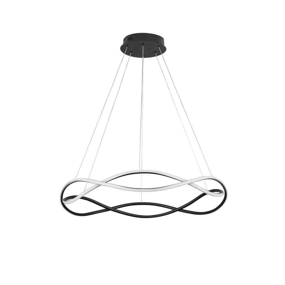 Design hanglamp Jinal zwart Ø 80cm Lyora 5212017438744