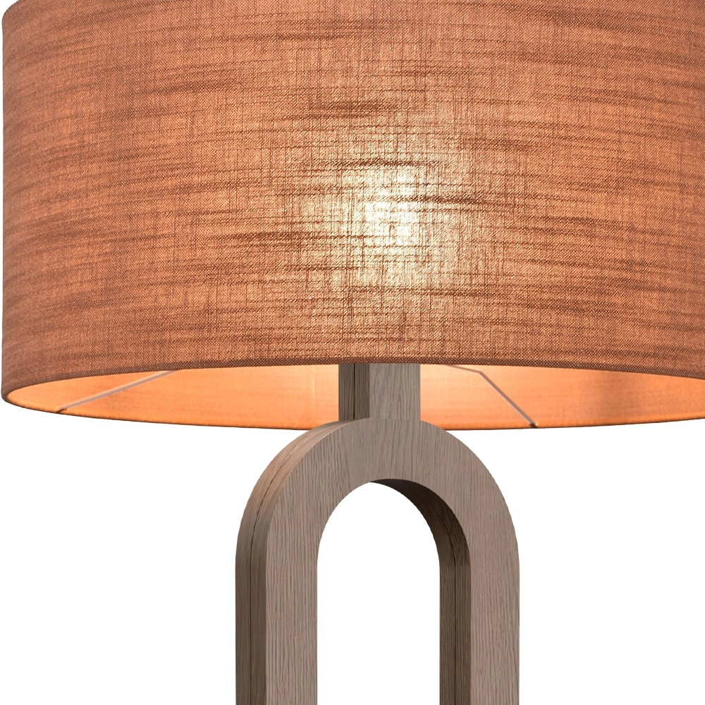 Vloerlamp Sino Loop donker hout Masterlight