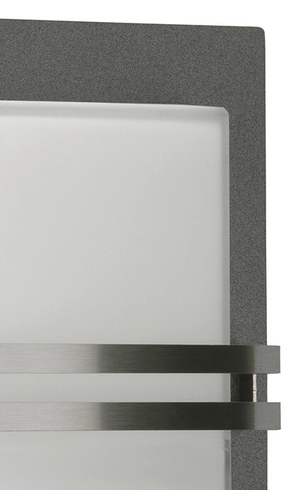 Antraciet wandlamp buiten Square 26cm Albert 4007235262506