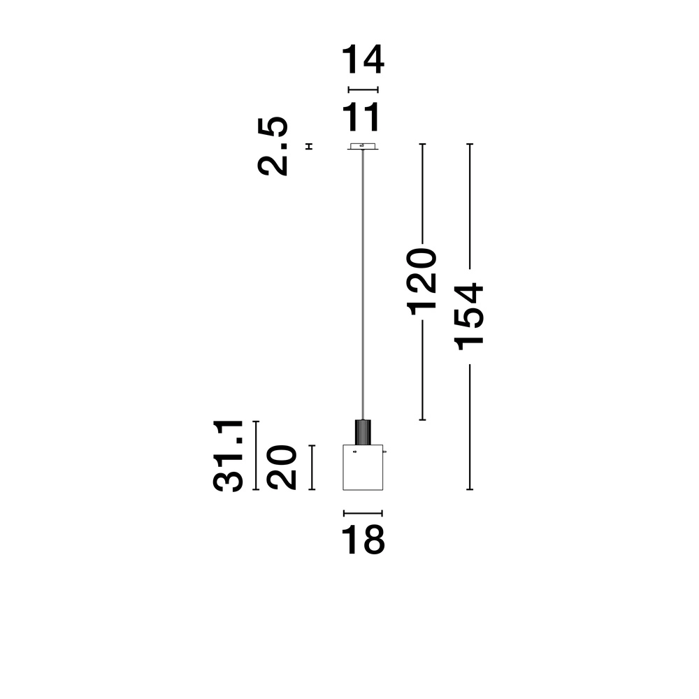 Design hanglamp Mirbi 1-lichts zwart Lyora 5212017468420