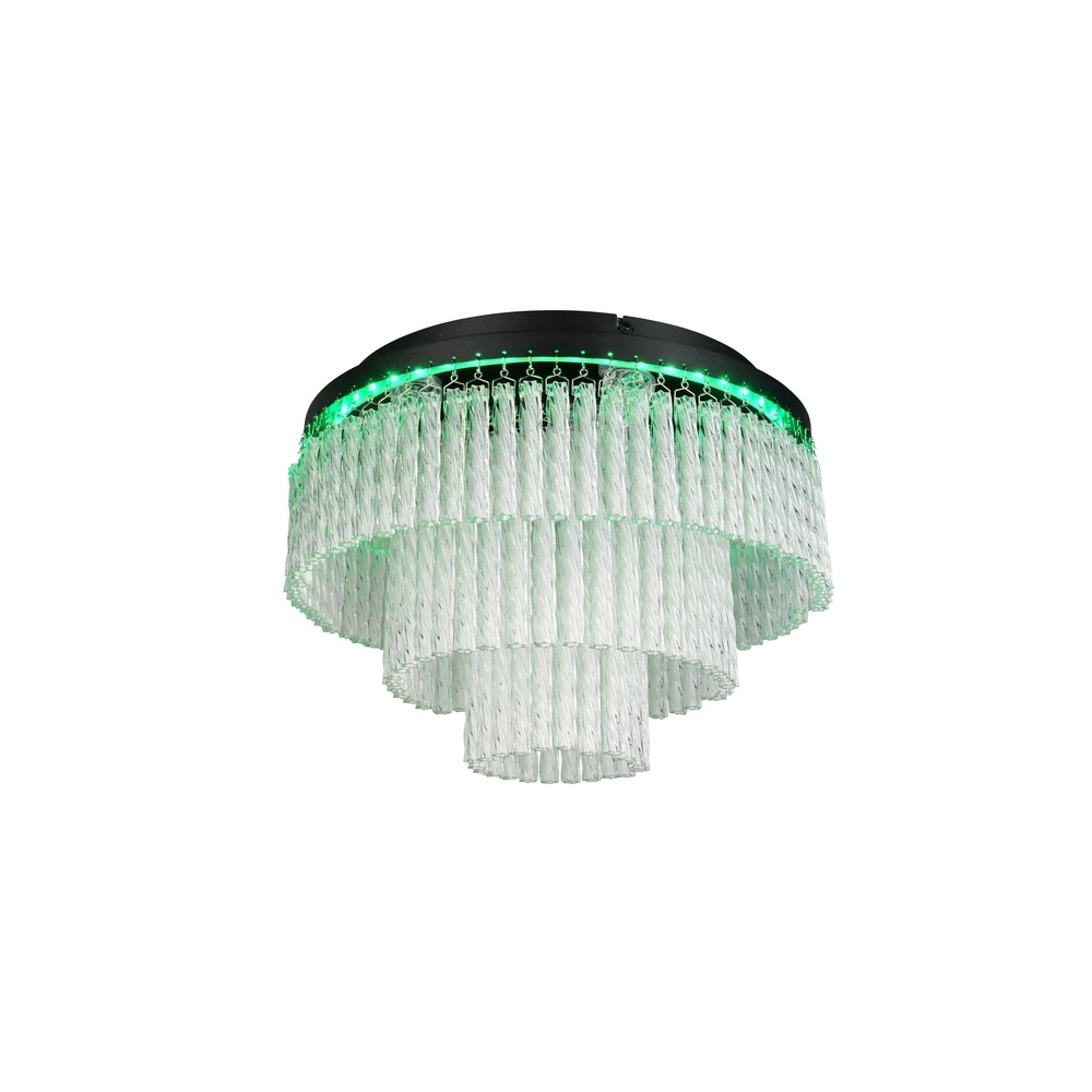 Design plafondlamp Vono zwart Trio 4017807682236