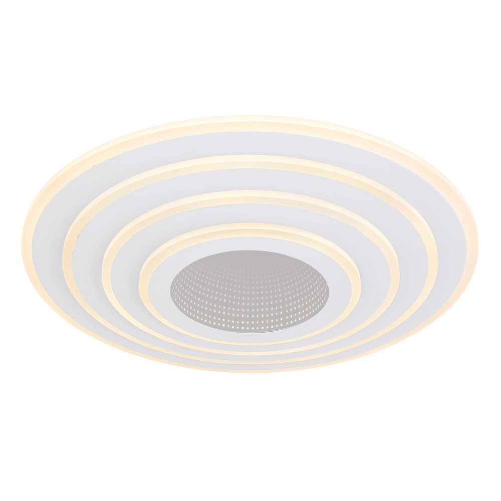 Strakke plafondlamp Jocelyn wit
