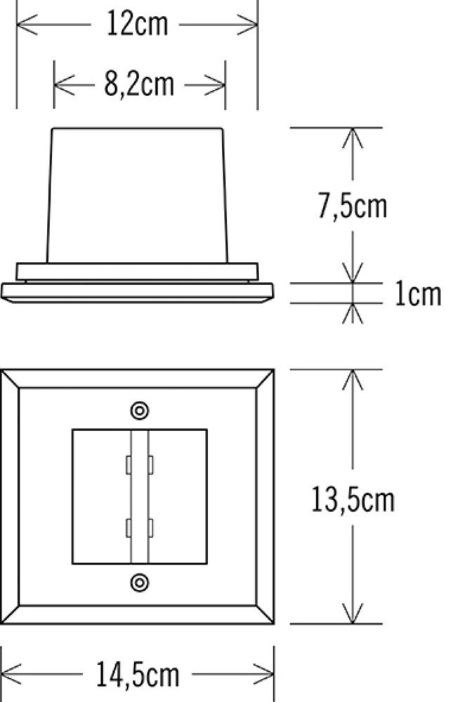 Verandaspot Spot Square KonstSmide 7318307993318