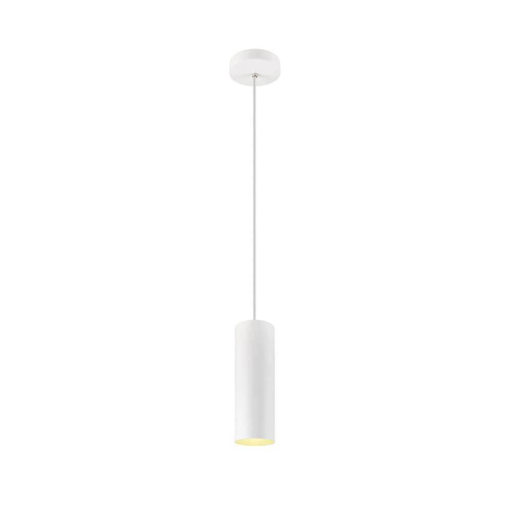 Strakke hanglamp New Enola wit Ø 10cm