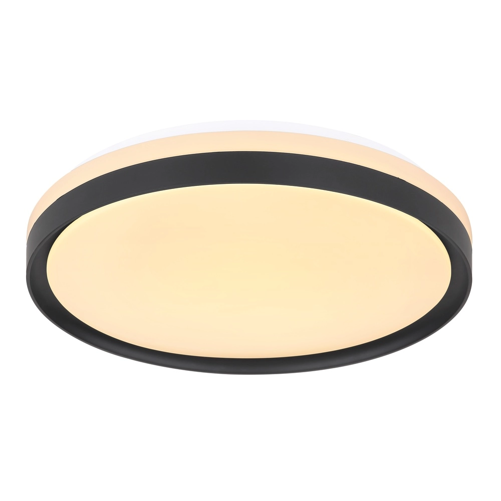 Plafonniere Sonny zwart met wit Ø 39cm Globo 9007371424832