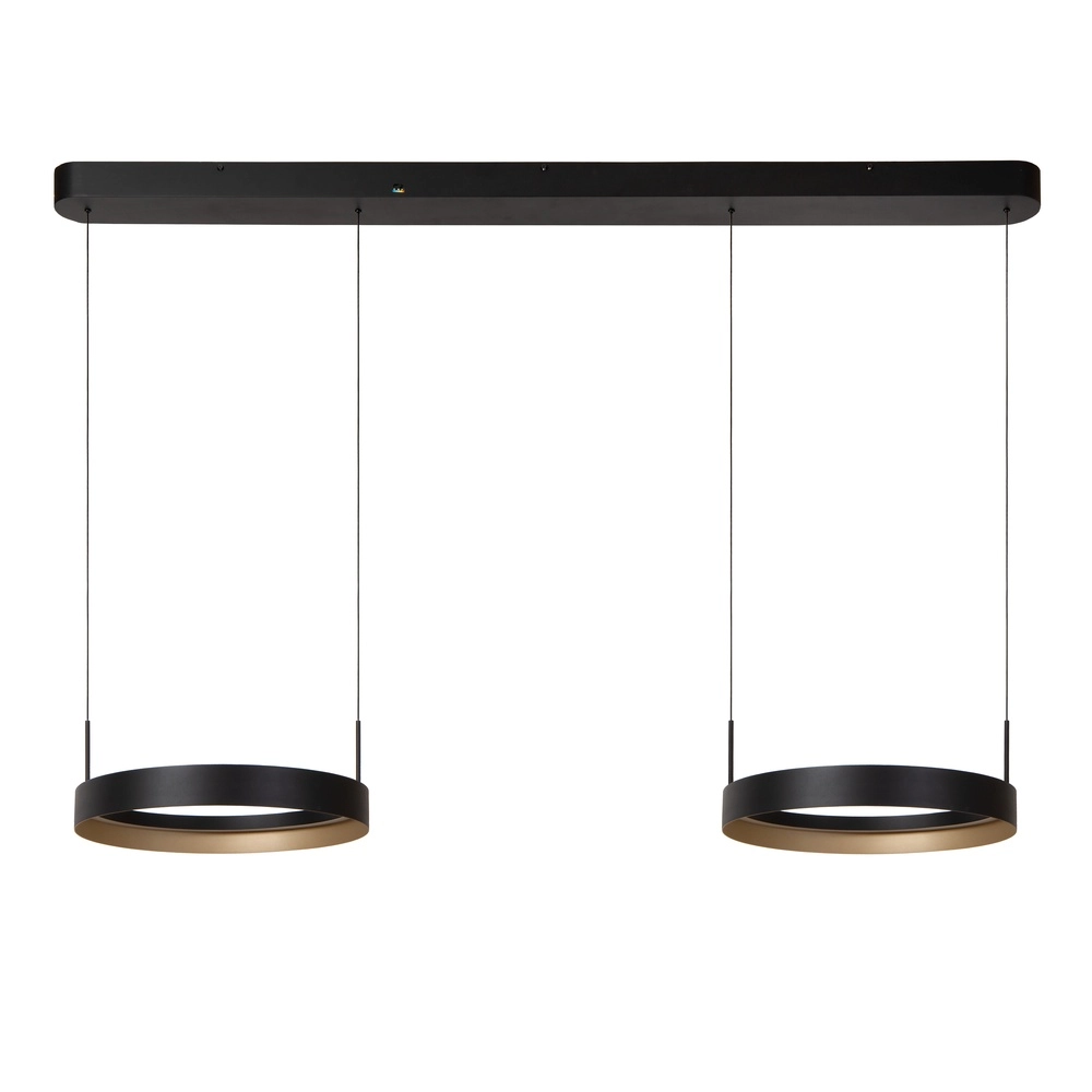 Dubbele hanglamp Radiant zwart Lucide Vibes 5411212461148