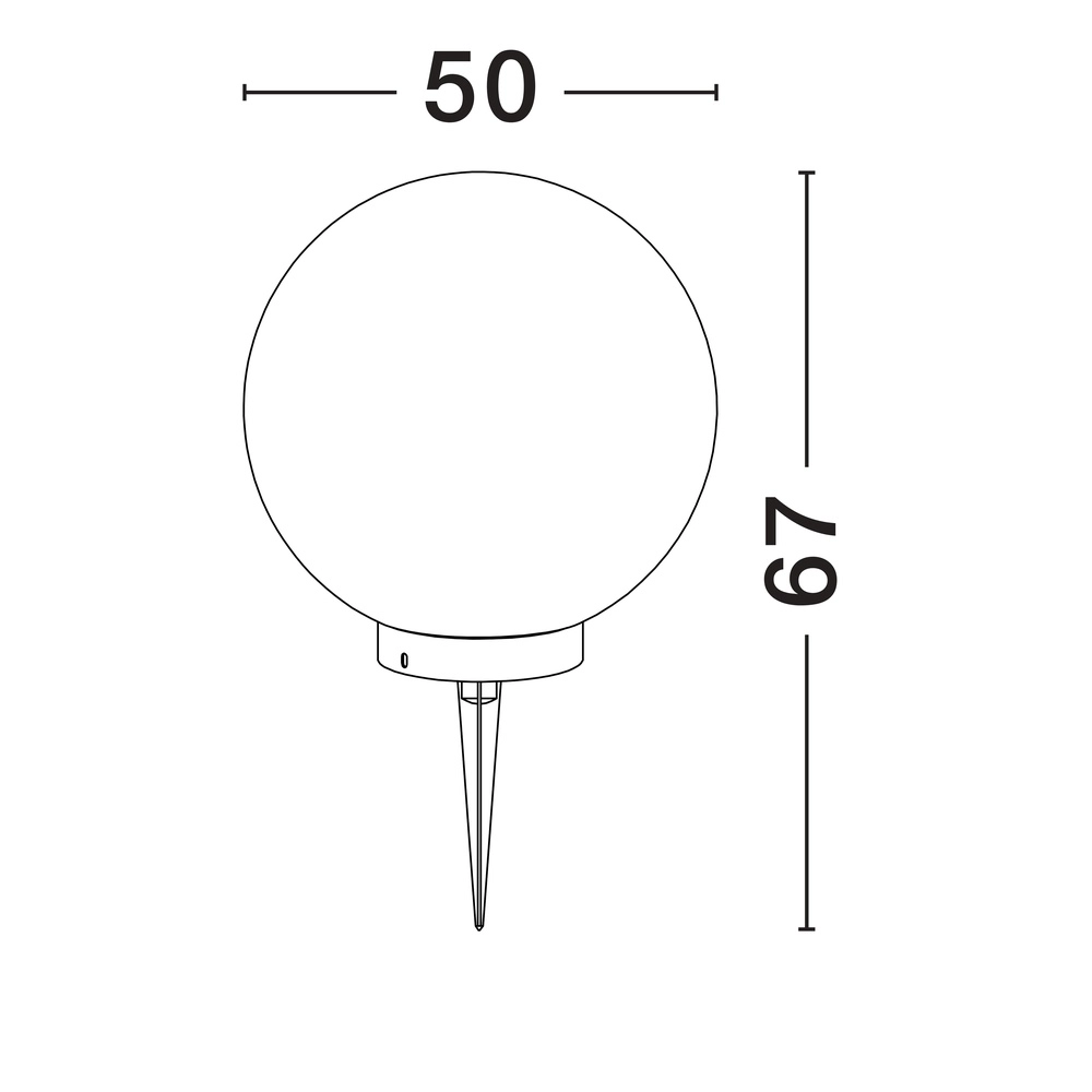 Bollamp Moon Ø 50cm Lyora 5212017454560
