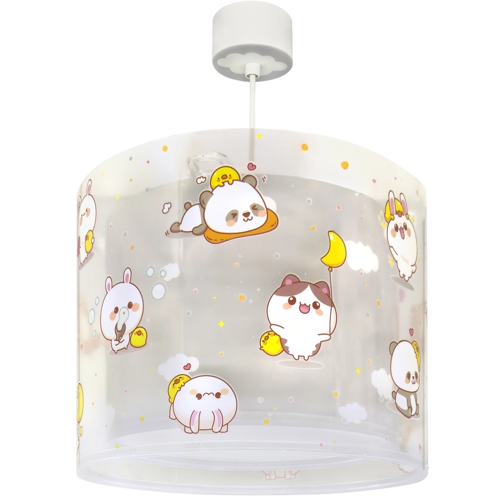 Kinder hanglamp Kawaii Friends grijs glow in the dark Dalber 8420406417622