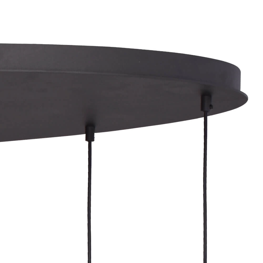 Hanglamp Lazise 2 8x Ø 20cm goud met zwart Masterlight 8718121303932