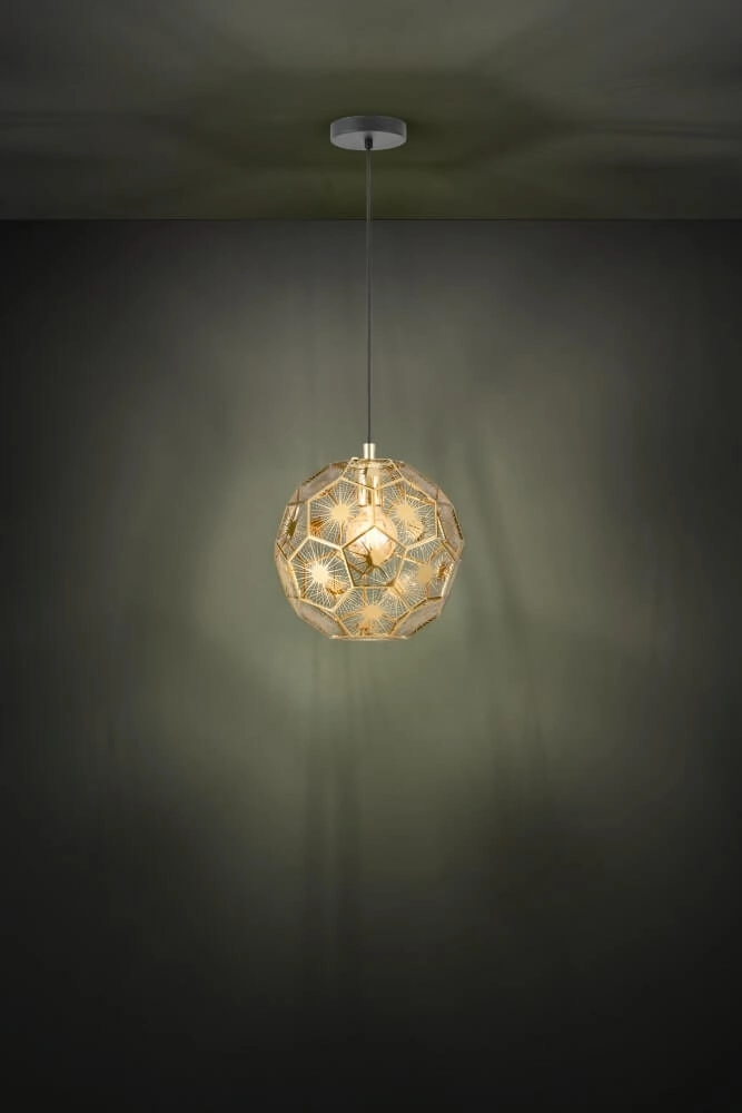 Gouden design hanglamp Skoura Ø 30cm Stars of Light 9002759397548
