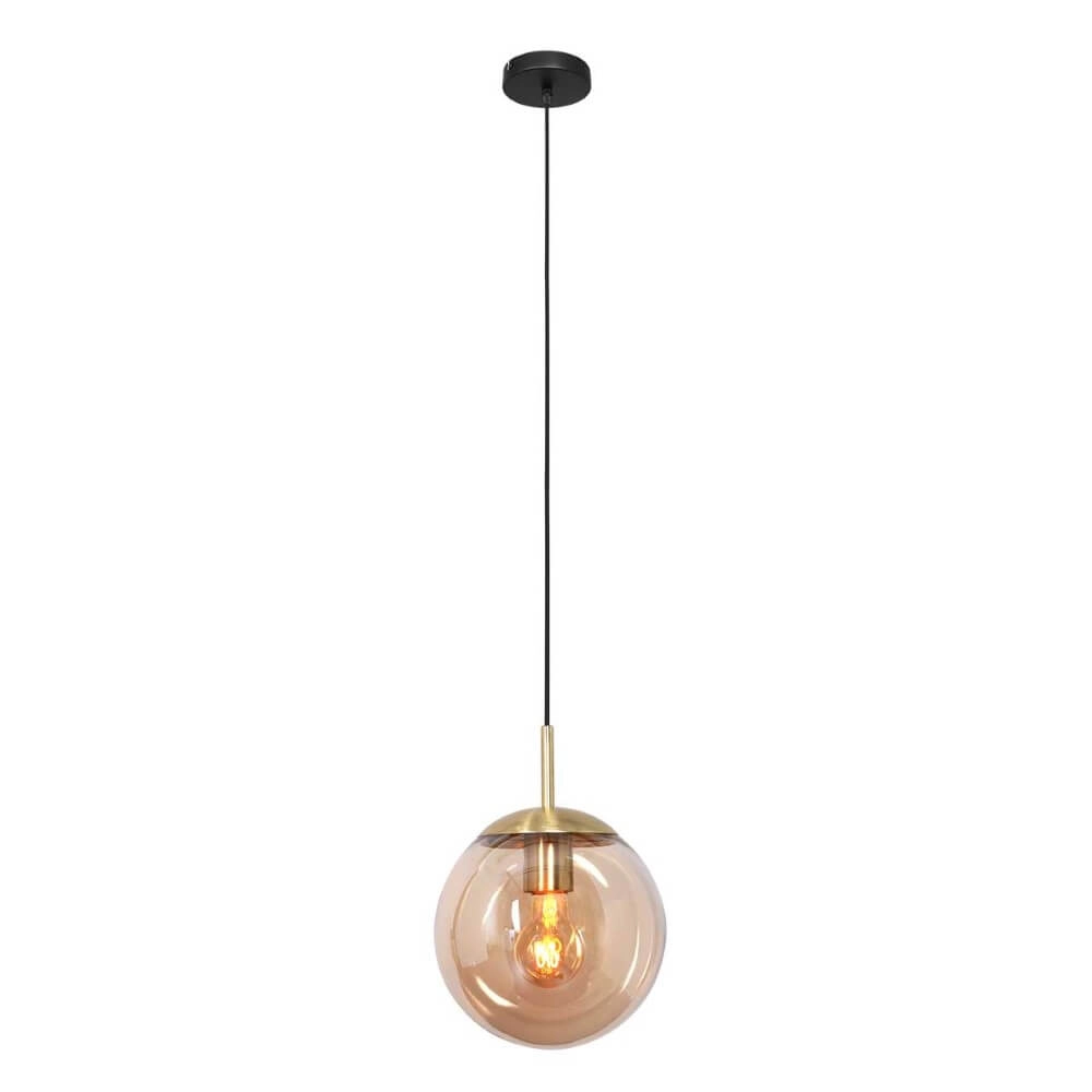 Gouden glazen hanglamp Bolique Ø 20cm Steinhauer 8712746166354