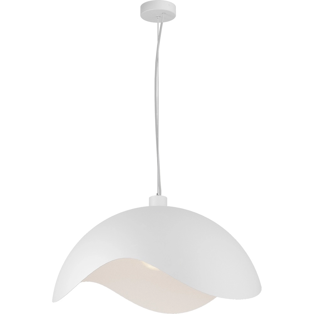 Design hanglamp Volta Ø60cm - golvend - wit