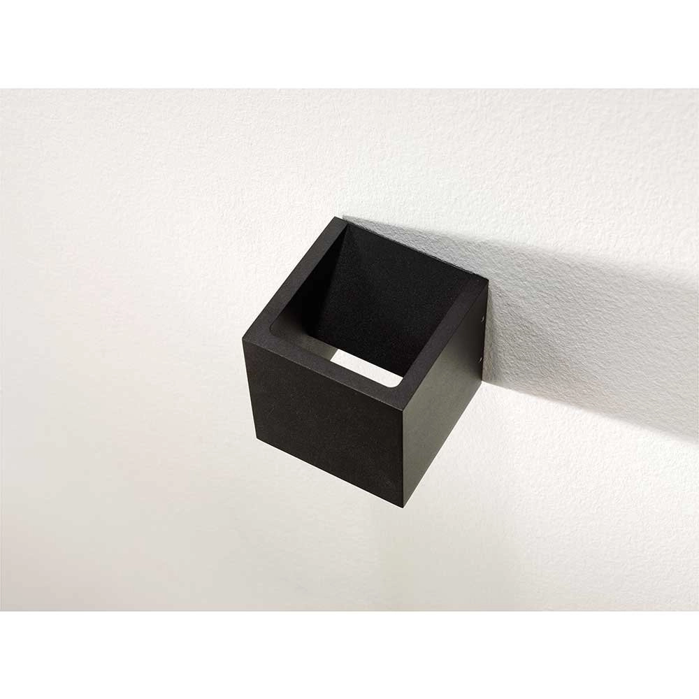 Buitenlamp up down Cube 10cm - zwart Artdelight 8719831733422
